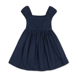 Organic Puff Sleeve Pintuck Dress