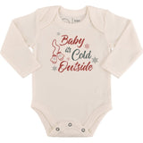 long sleeve graphic bodysuit | baby its cold outside