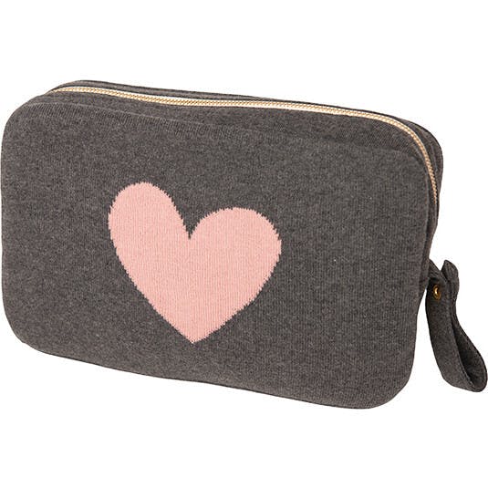 Hearts Reversible Blanket Travel Set