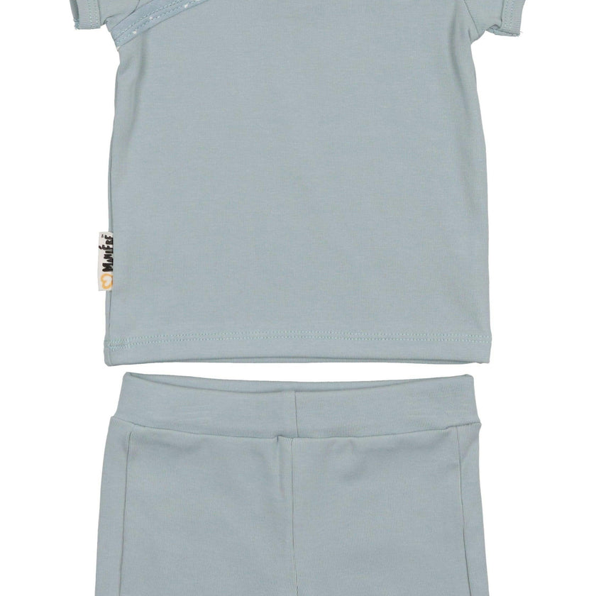 Speckled Wrap Top & Short Set