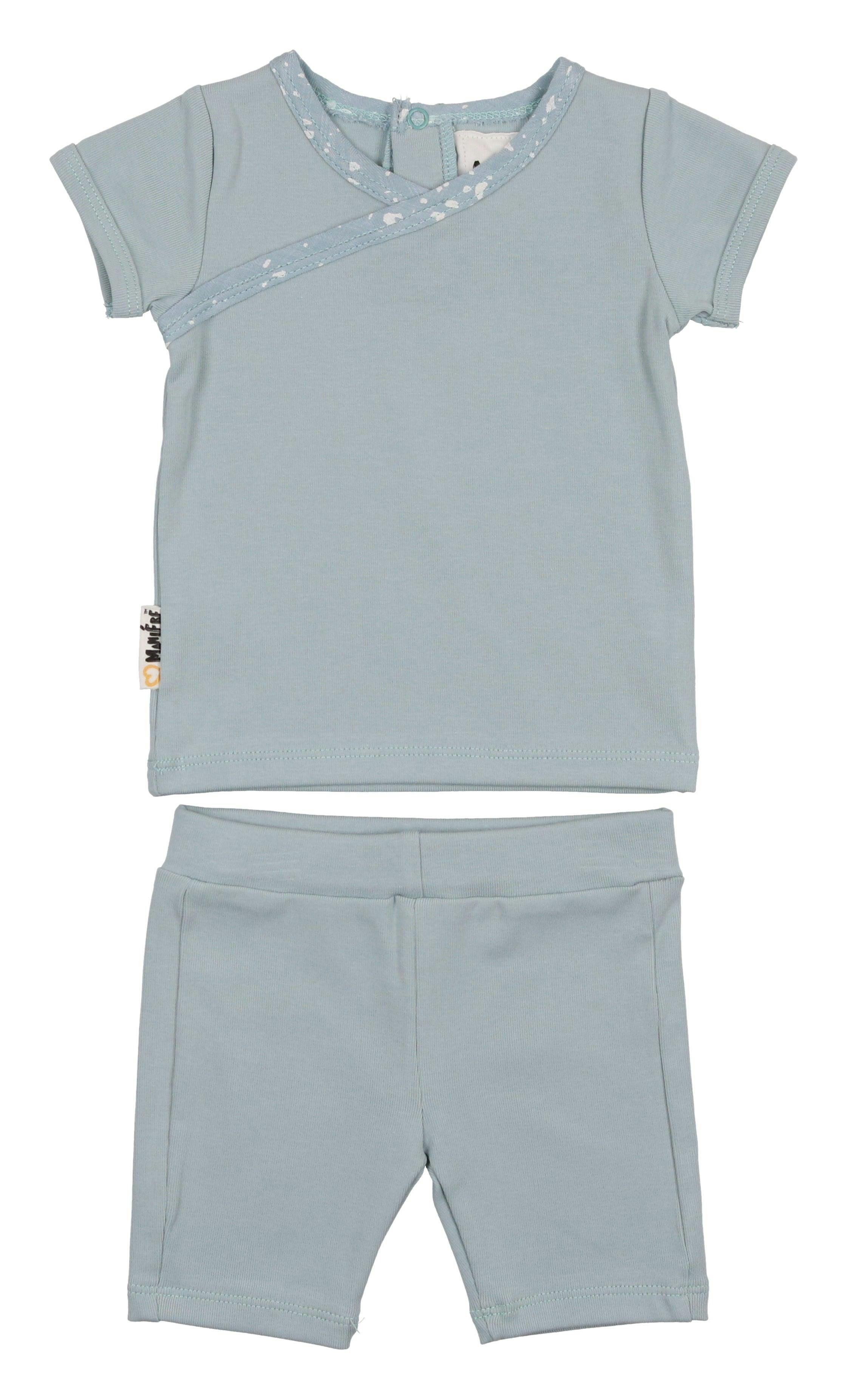 Speckled Wrap Top & Short Set