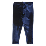 Girls Velour Legging - Navy