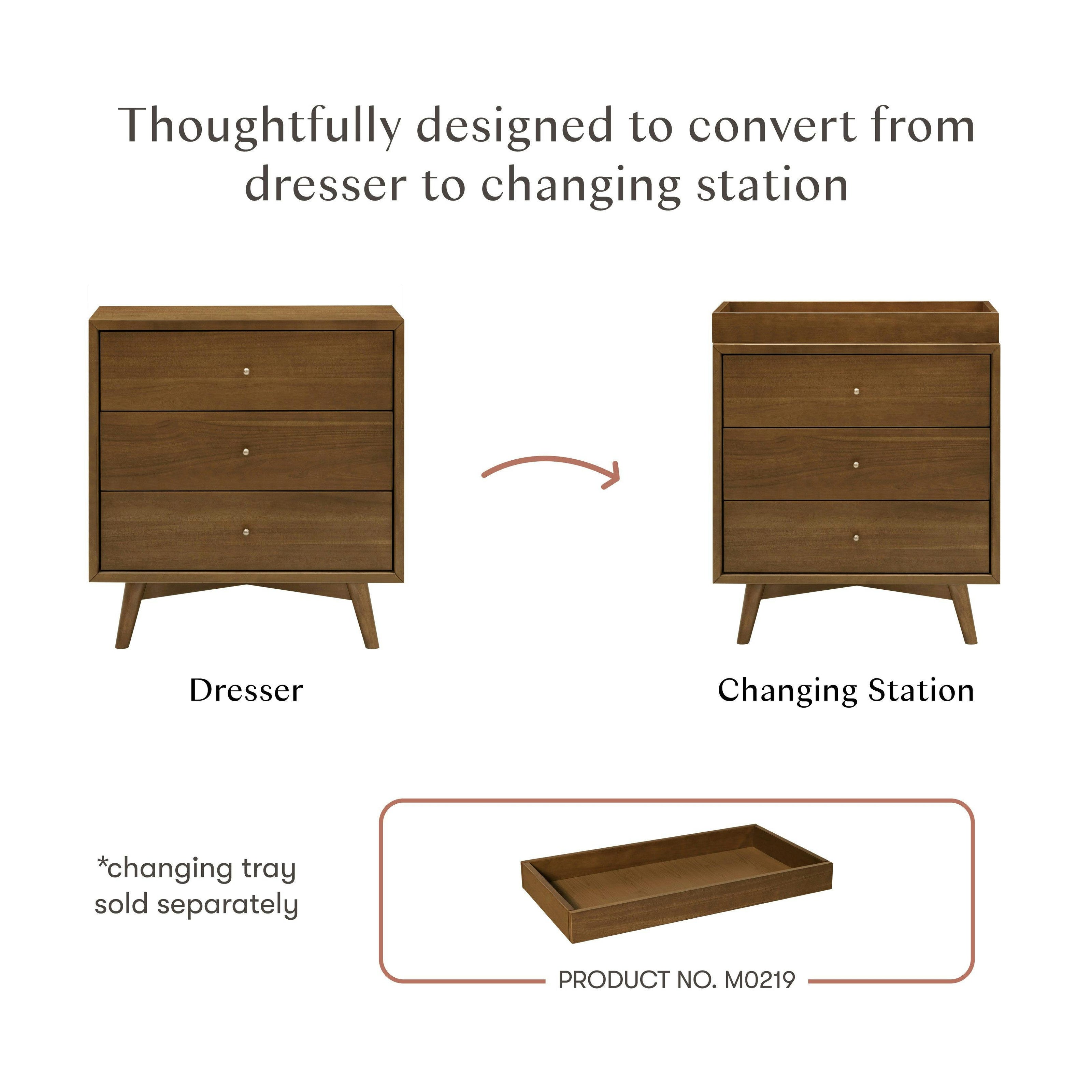 Babyletto Palma 3-Drawer Compact Assembled Dresser (34