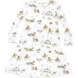 Yuletide Bamboo Girls' Long Sleeve Dress