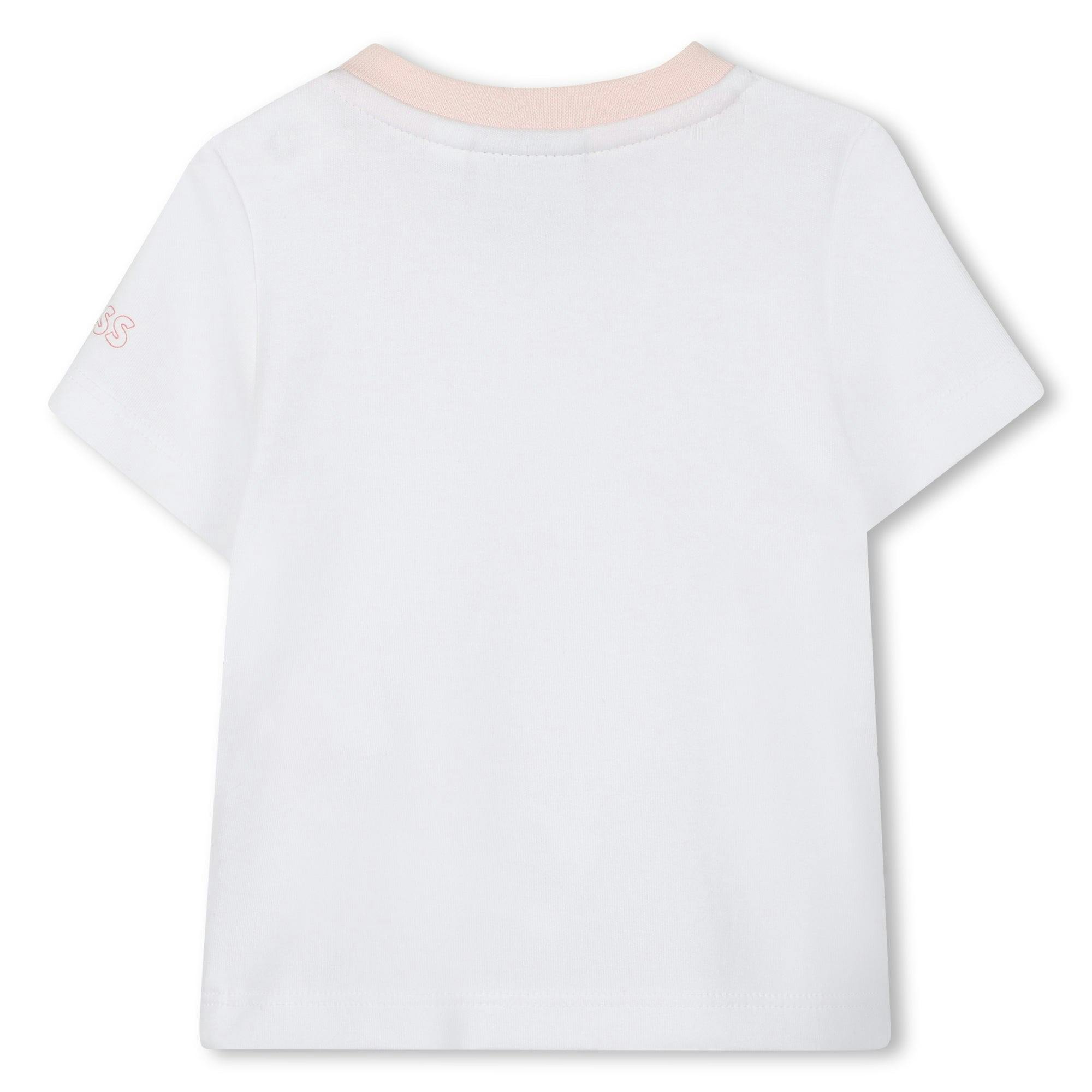 Pale Pink Dungarees T-Shirt Set