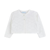 Diamond Pointelle Cropped Cardigan