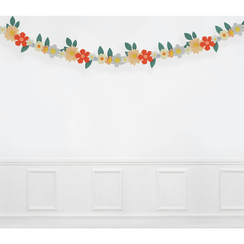 Felt Flower Garland