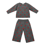 Gray Apple Knit Set