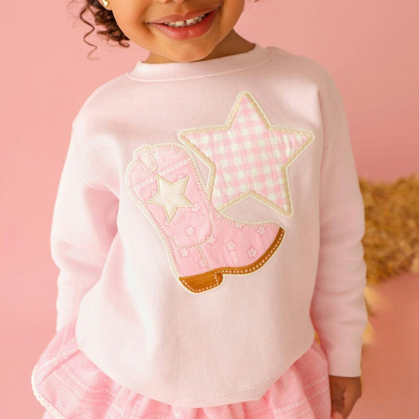 Bandana Cowgirl Patch Western Sweatshirt