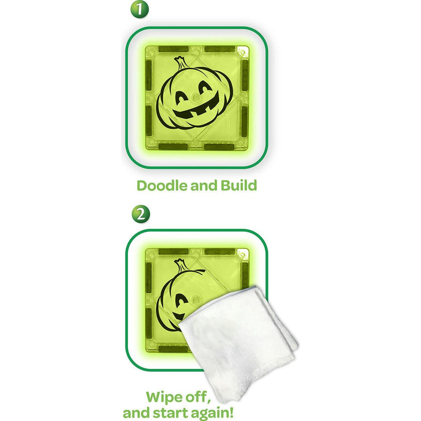 Crayola Halloween GLOW Doodle Magnetic Tile Set