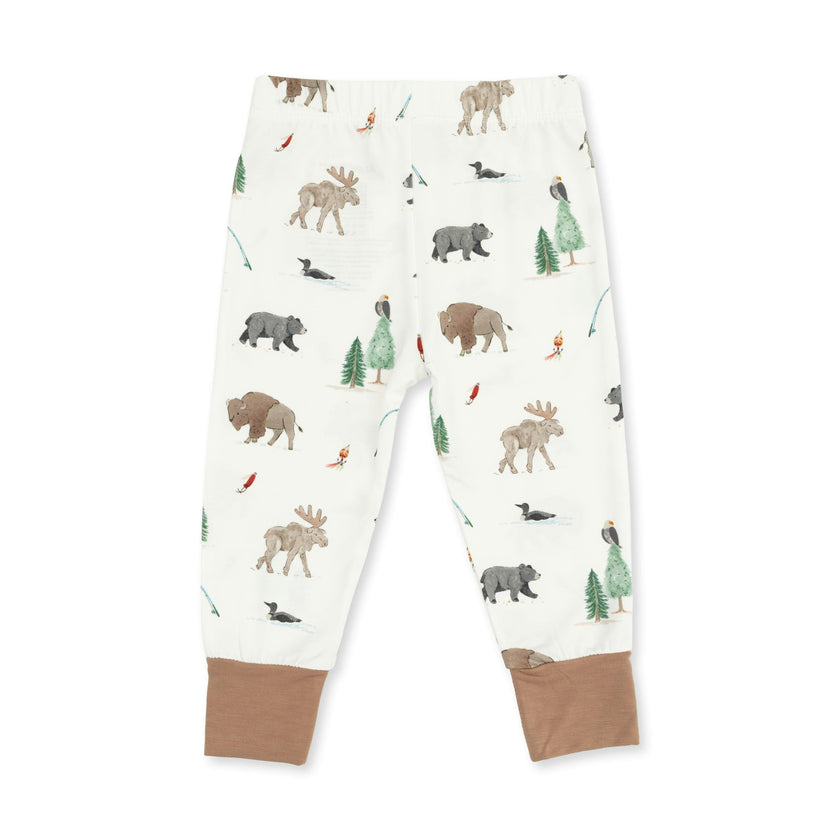 Northern Woodland Animals - Long Sleeve Loungewear Set