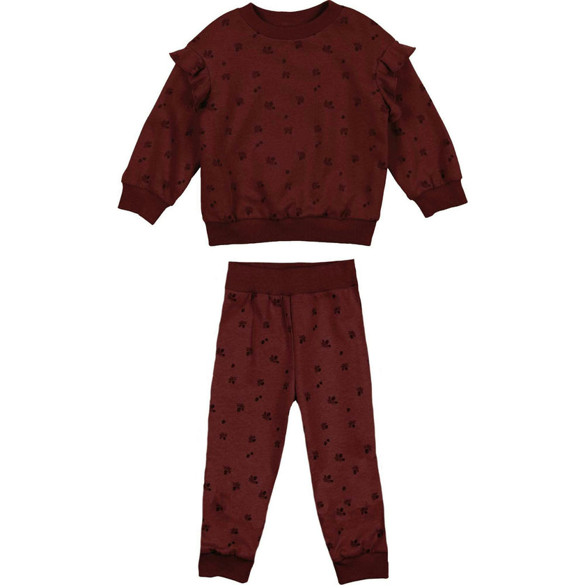 Baby Ruffle Pine Cone Loung 2-Piece Set