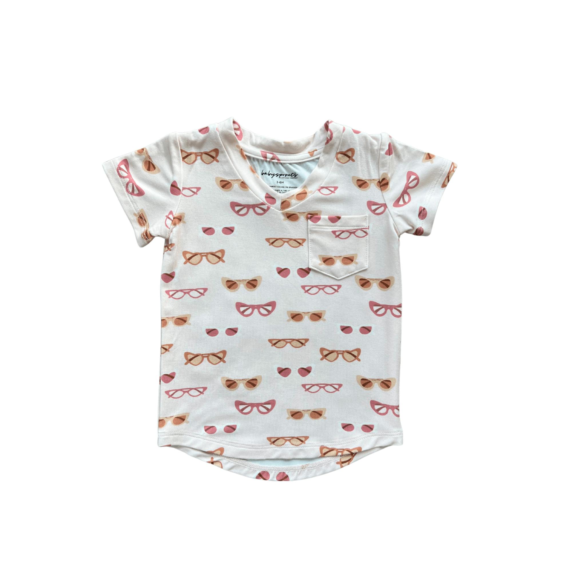 V-Neck Pocket Tee Retro Shades
