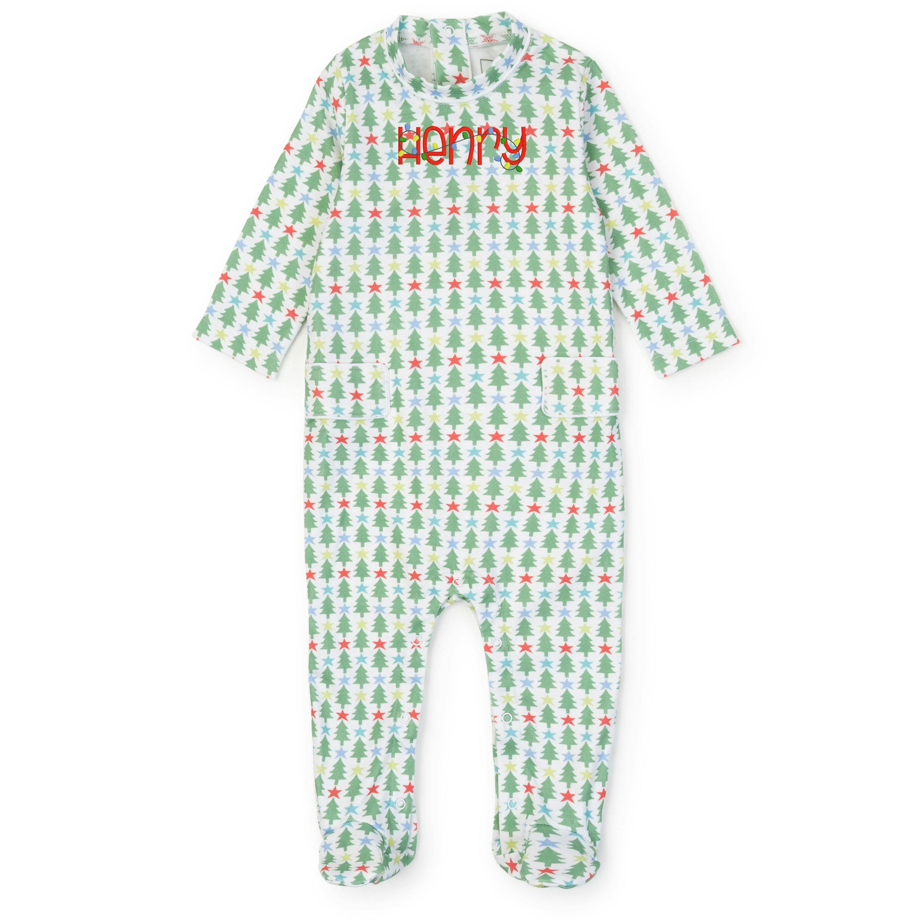 Preston Boys' Romper - Tree Topper Stars
