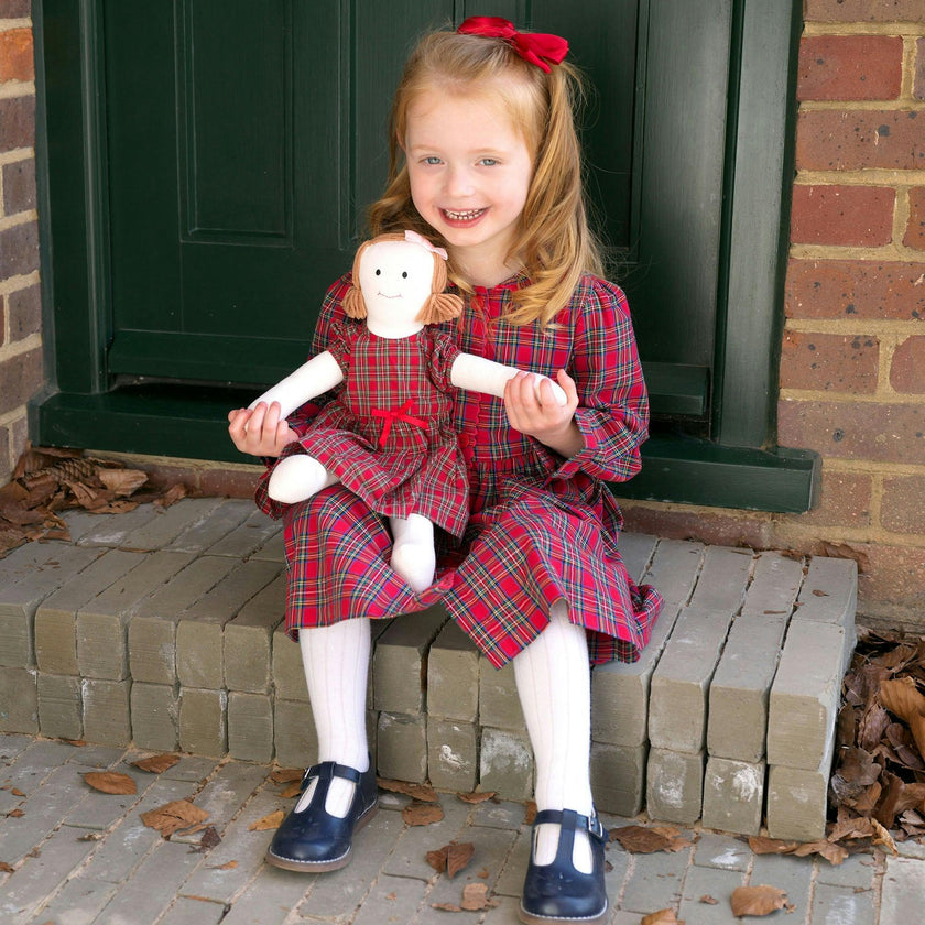 Tartan Button-Front Dress