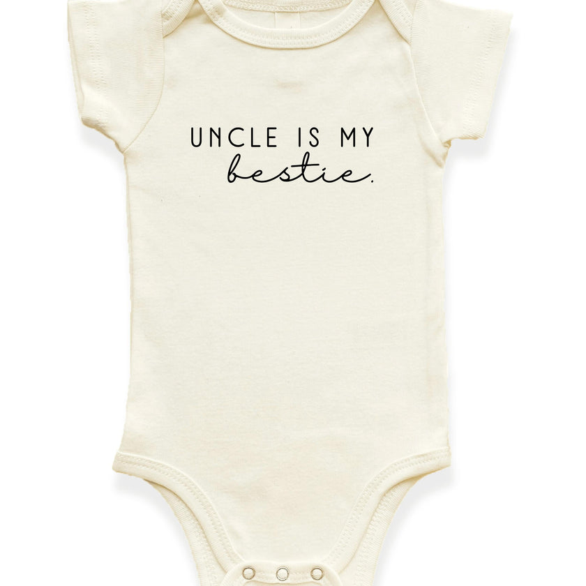 Uncle is my Bestie Organic Baby Bodysuit