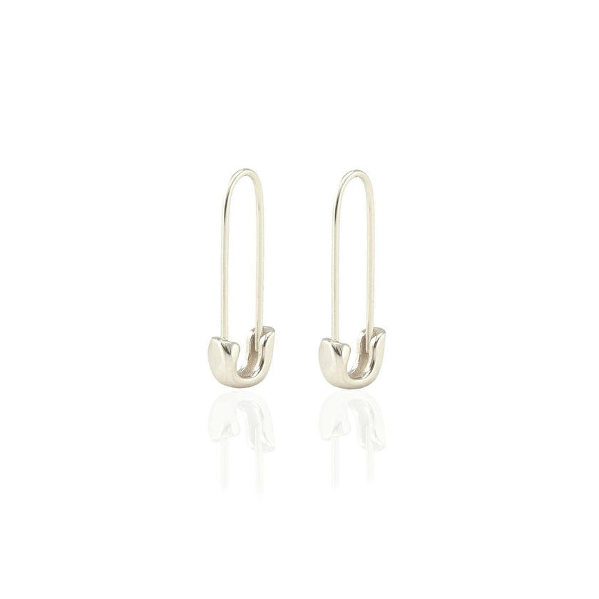 Safety Pin Hoop Earrings