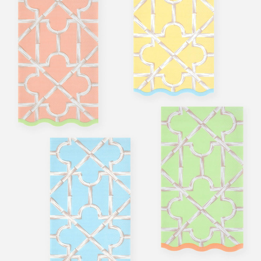 Bamboo Pattern Guest Towels