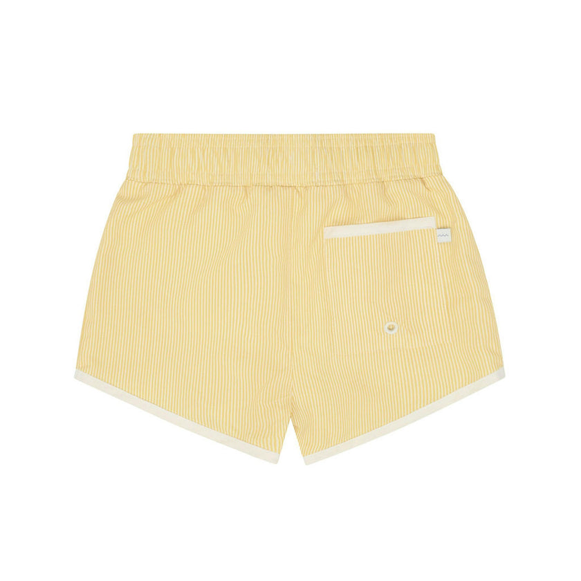 boys buttercream stripe boardie