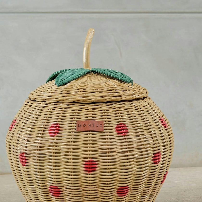 Strawberry Wicker Rattan Basket