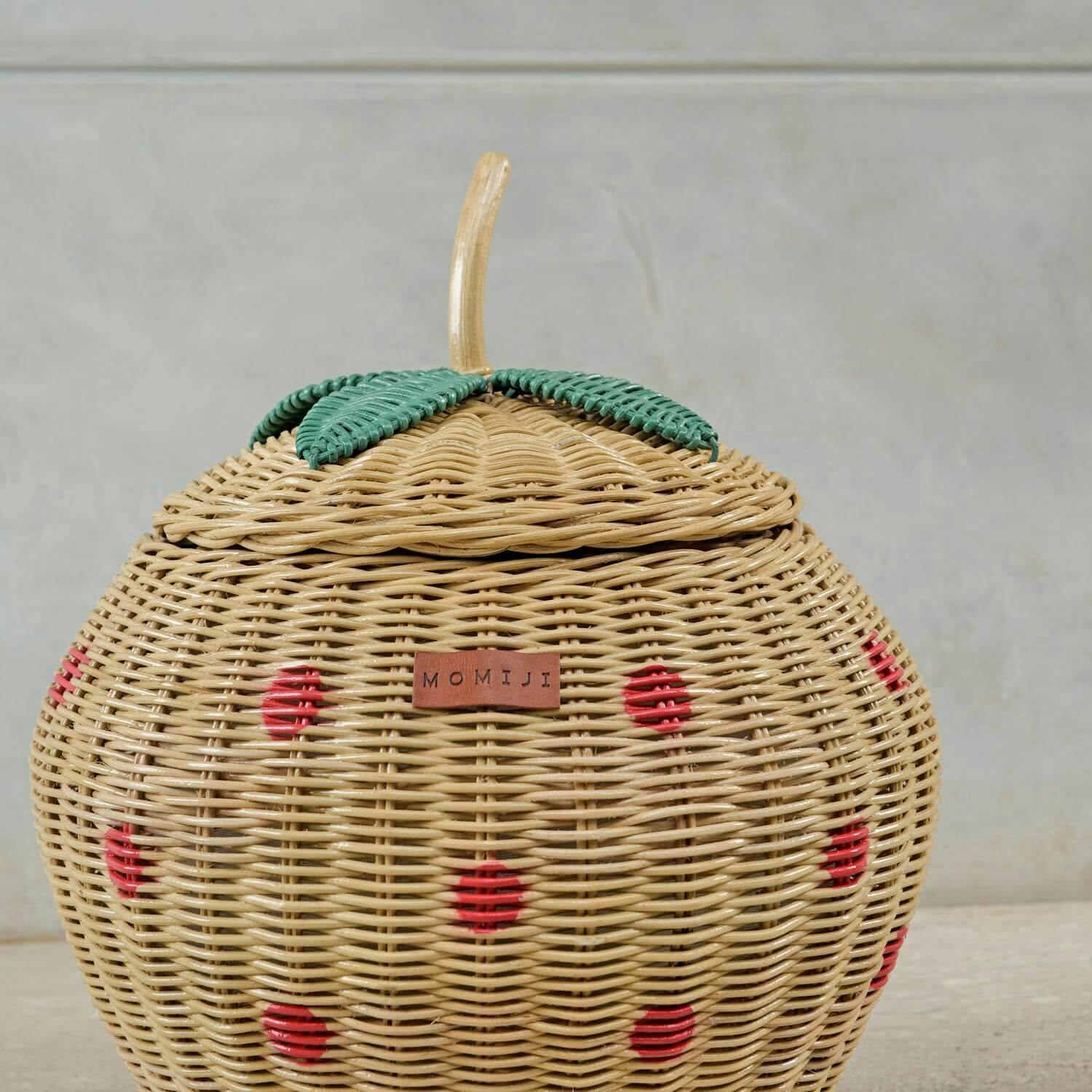 Strawberry Wicker Rattan Basket