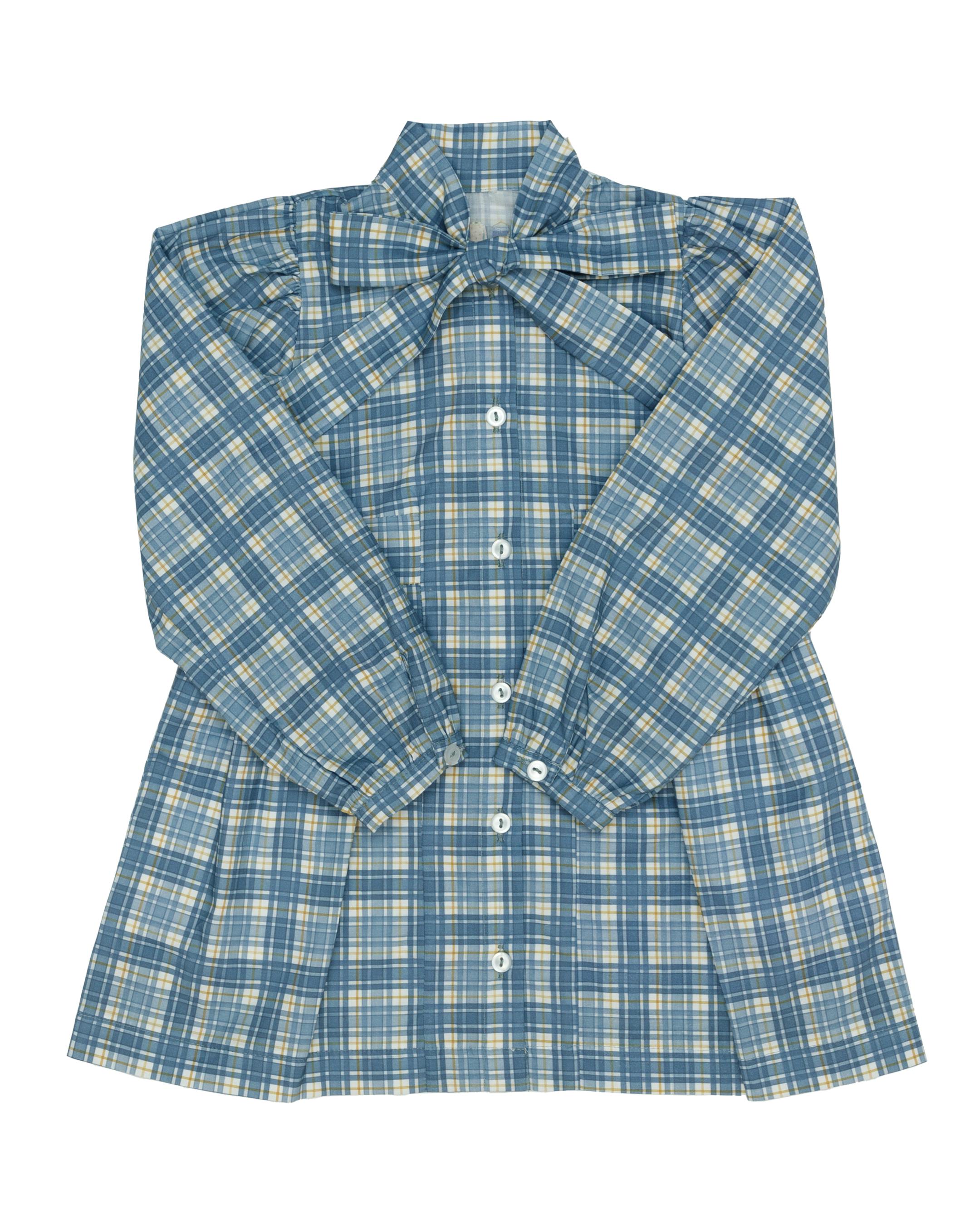 Stella Bow Dress in Marta Plaid