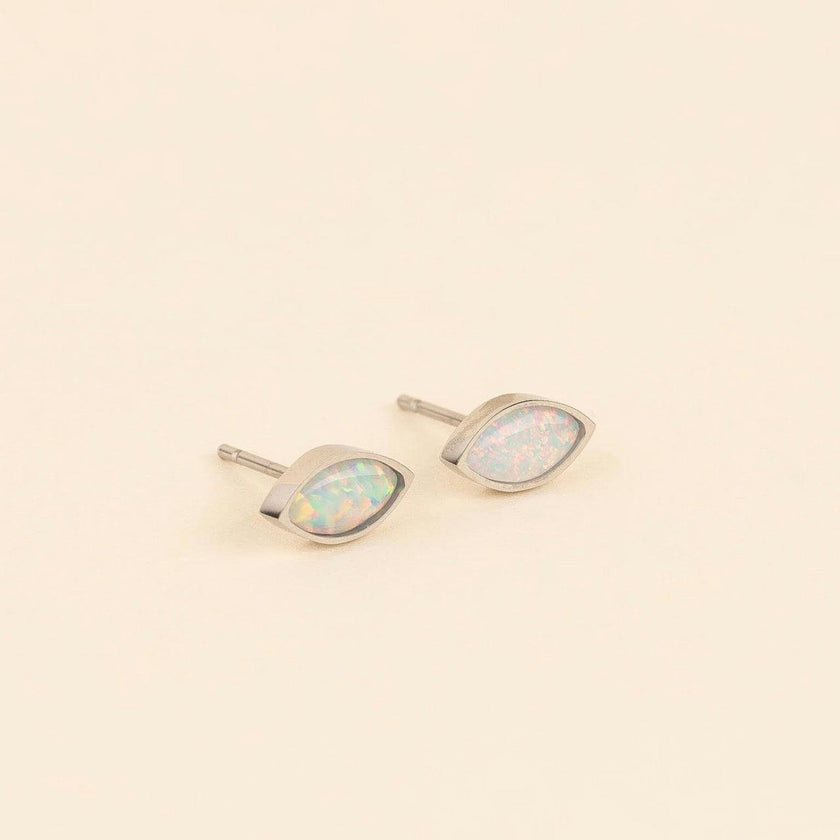 October Birthstone Stud Earrings