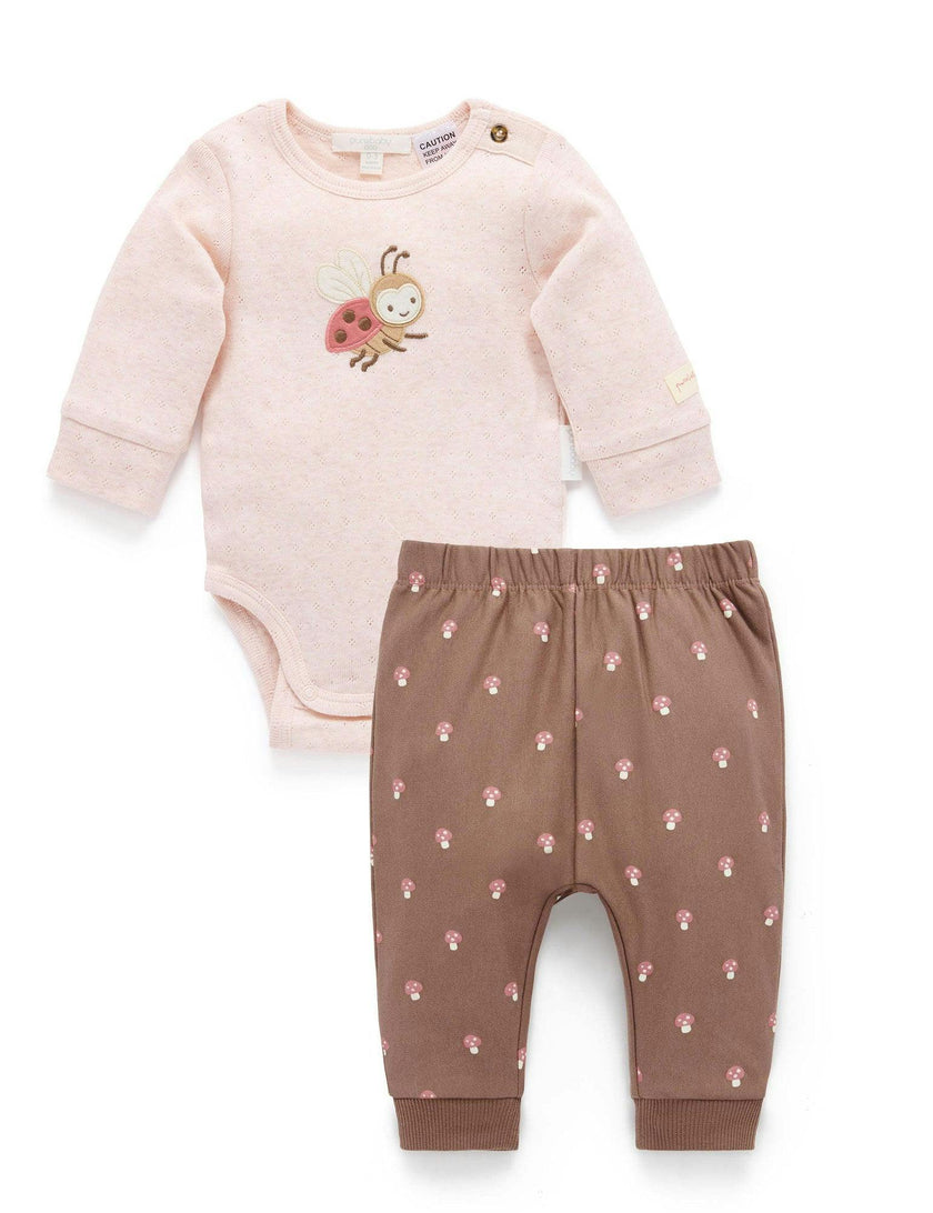 Bodysuit & Legging Set Sweet Pea Melange