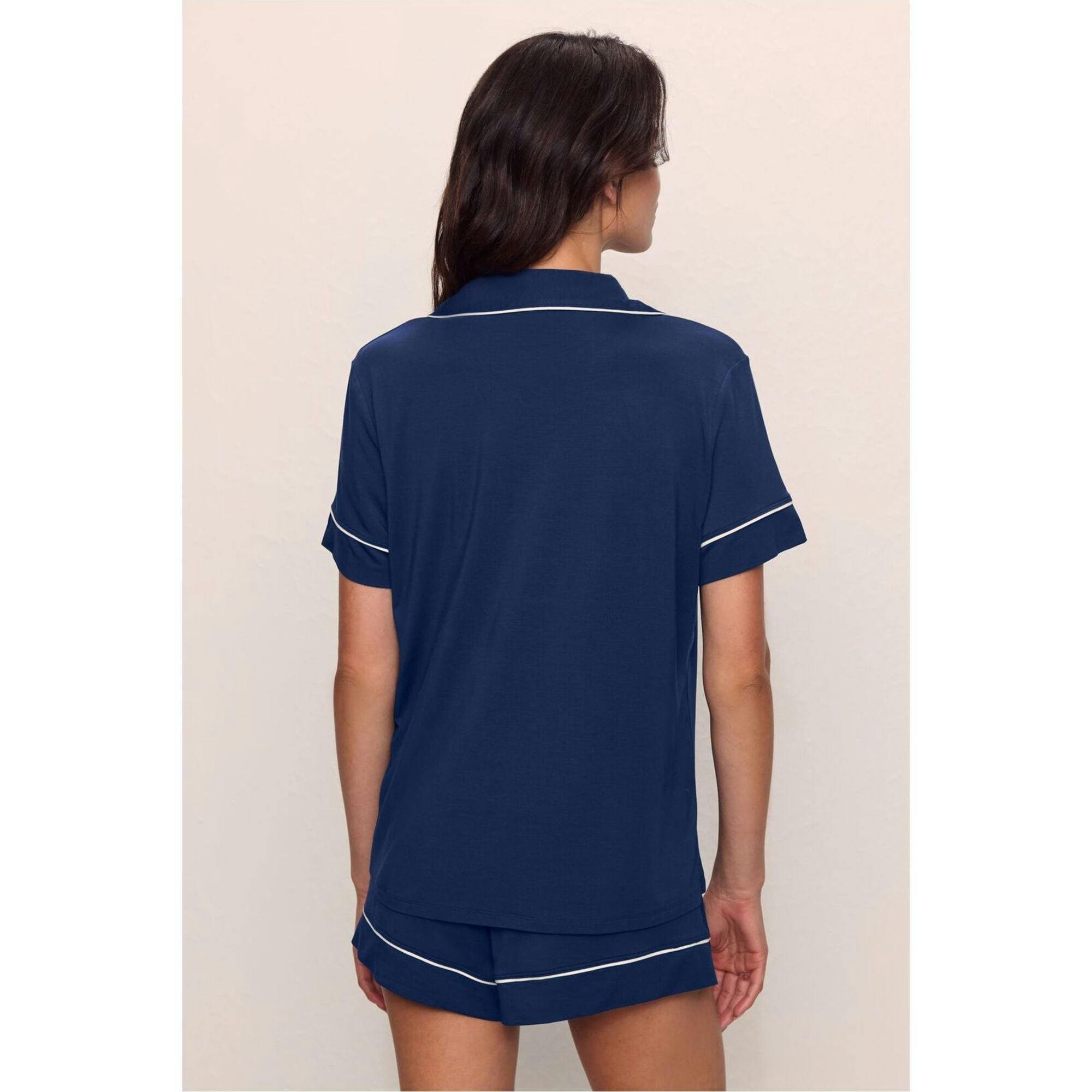 Gisele TENCEL Modal Relaxed Short PJ Set, Blue