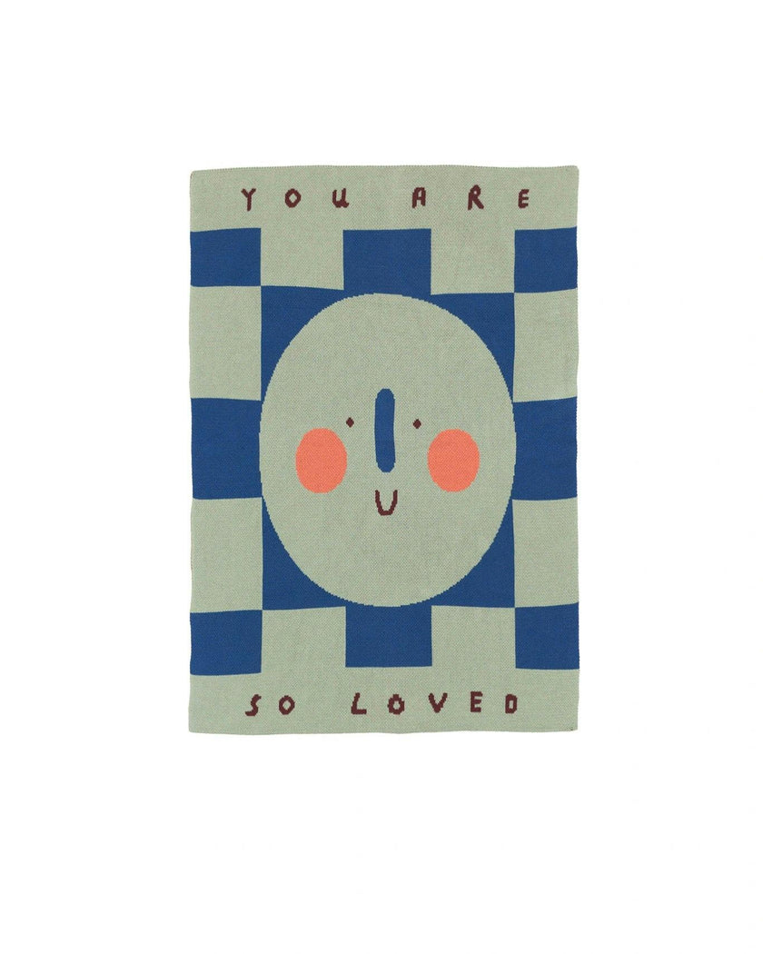 You Are So Loved Knit Mini Blanket