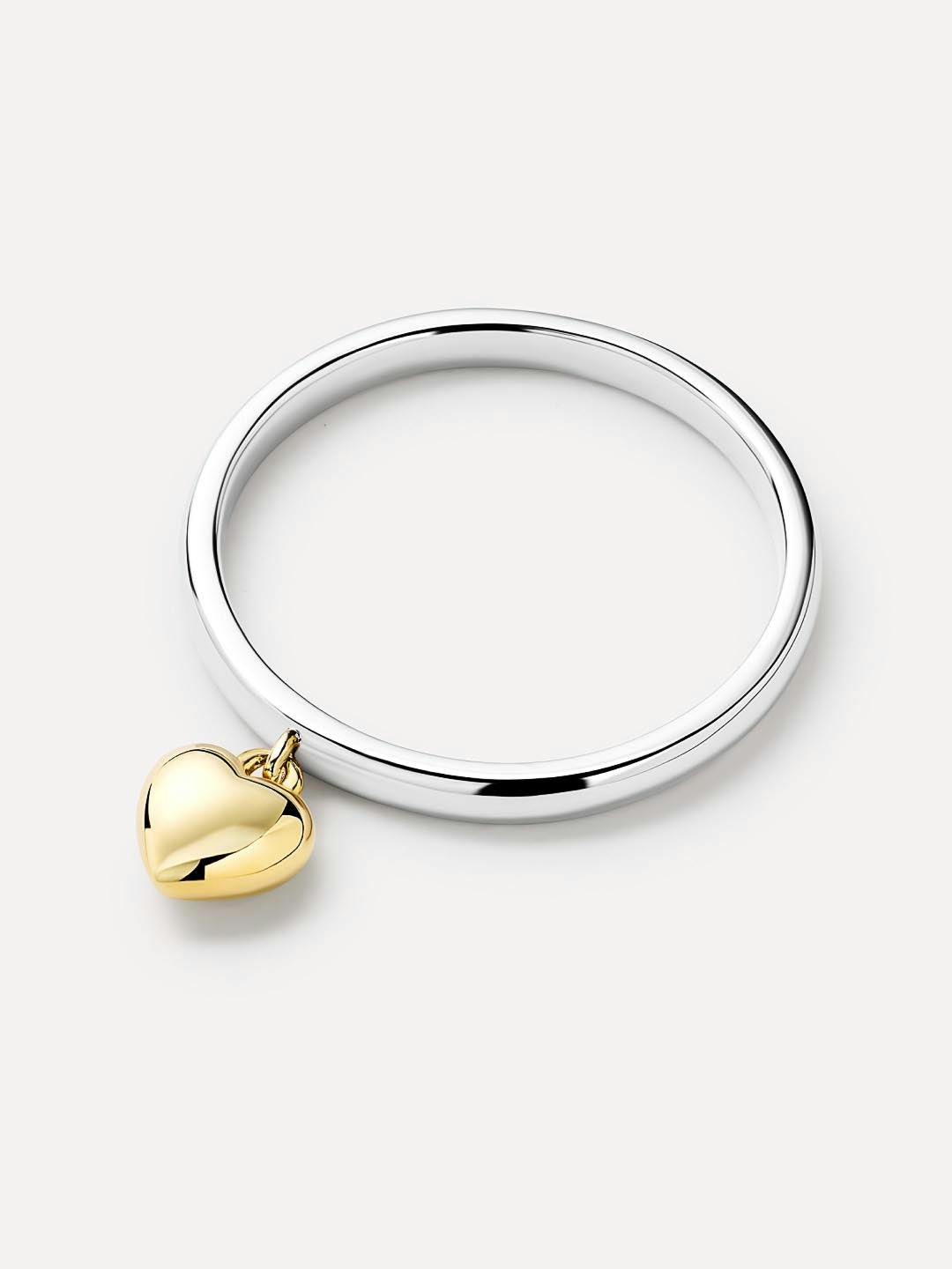 Heart Ring - Leia Two Tone