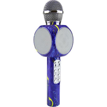 Purple Swirl Karaoke Microphone & Bluetooth Speaker