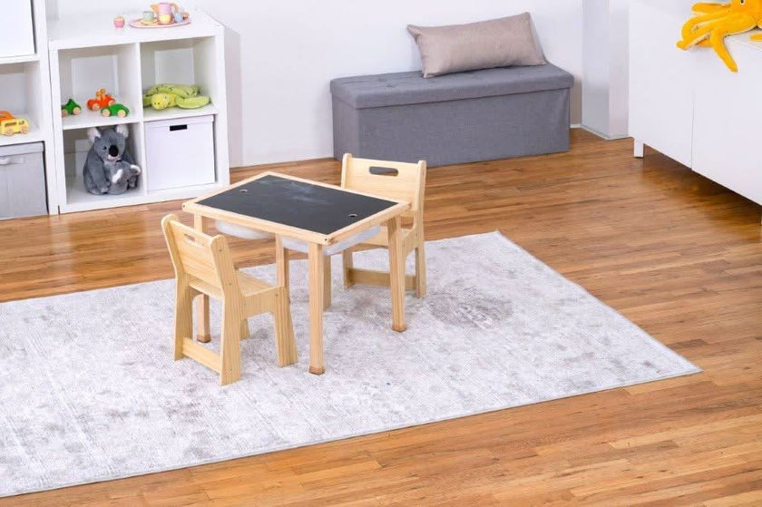 Cordia Wooden Kids Activity Table & Chair Set – Montessori-Inspired Desk for Play & Learning