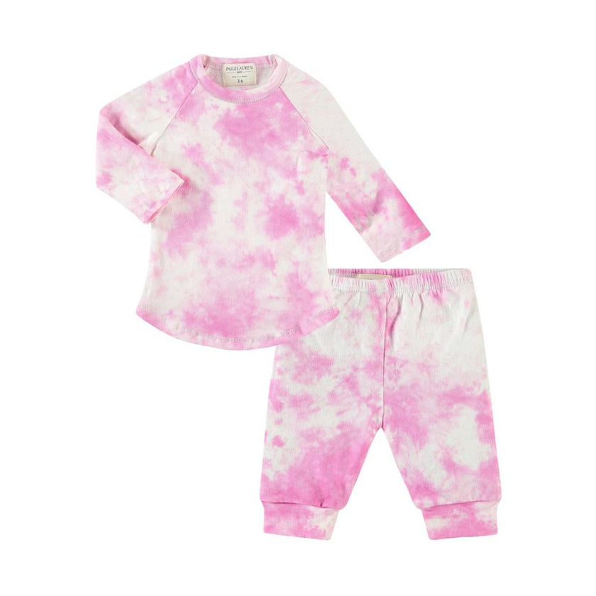 Lightweight French Terry Marble Tee and Jogger Set
