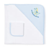 Stripe Knit Towel Set With Rocking