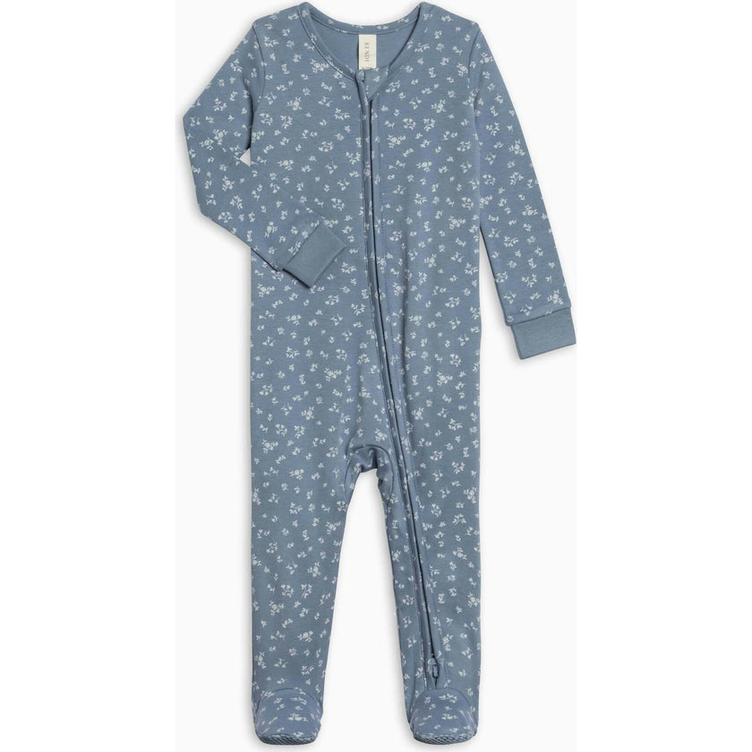 Peyton Zipper Sleeper - Isla Floral / Sea + Ivory