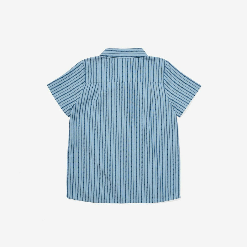 Jack Lee Shirt, Navy Ladder Stripe
