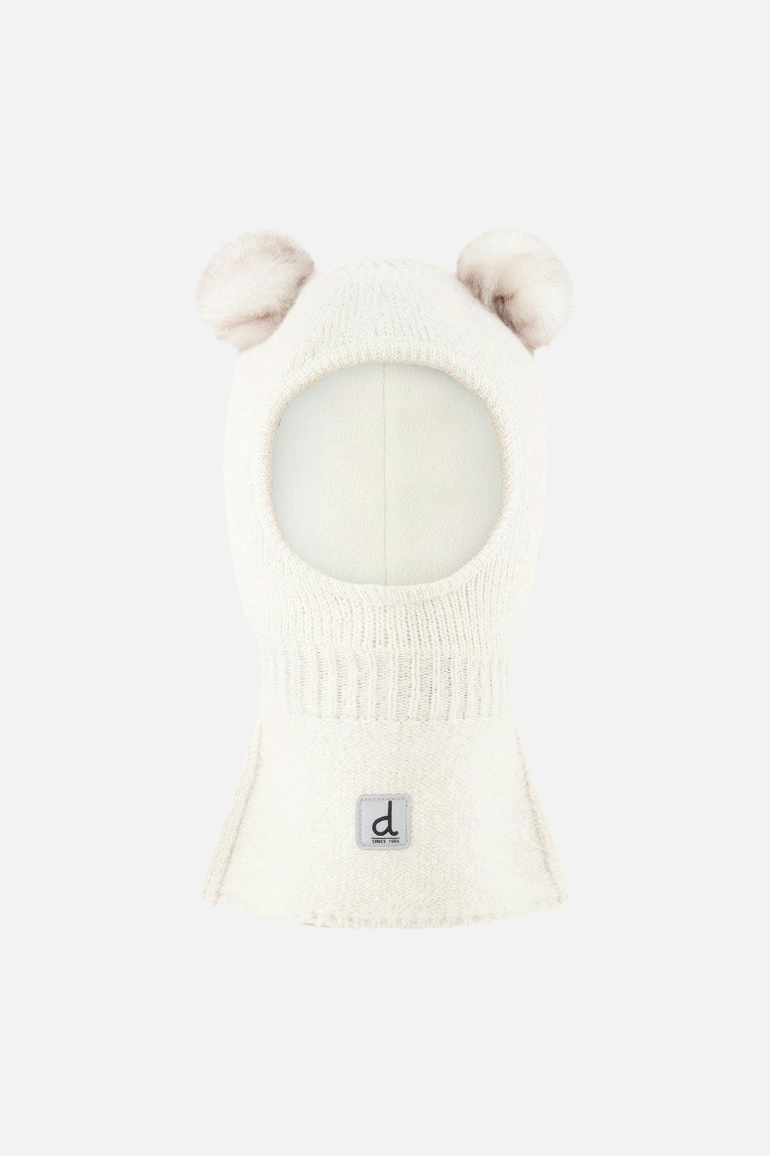 Baby Knit Bear Balaclava Off-White