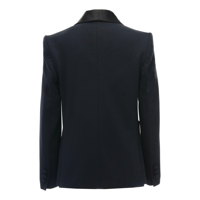 Navy Shawl Lapel Blazer