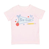 First Grade Bow Pennant Short Sleeve T-Shirt