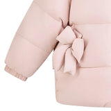 Pink Bow Puffer Jacket