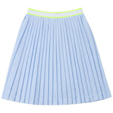 Stripe Pleated Skirt