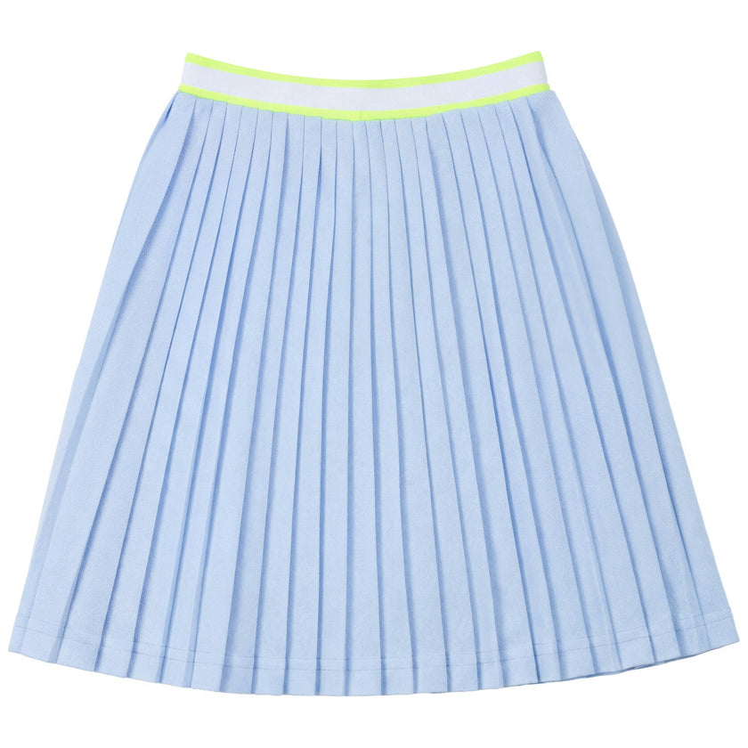 Stripe Pleated Skirt