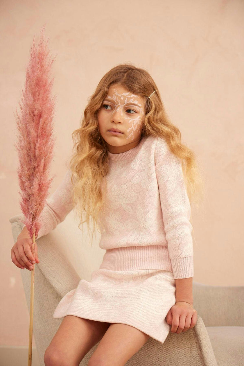 Chestnut Leaves Pencil Skirt | Blush