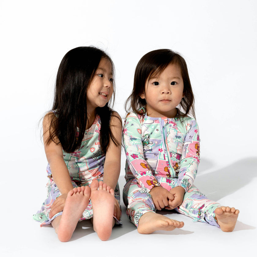 PAW Patrol: Comic Girl Pups Bamboo Convertible Footie