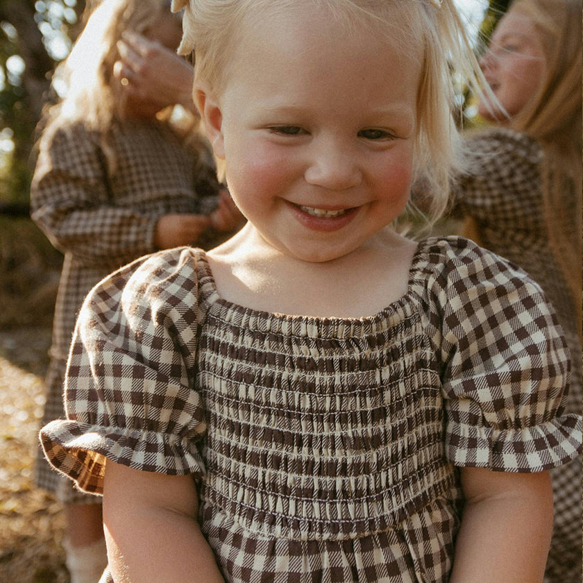 Organic Smocked Dress W/ Bloomers