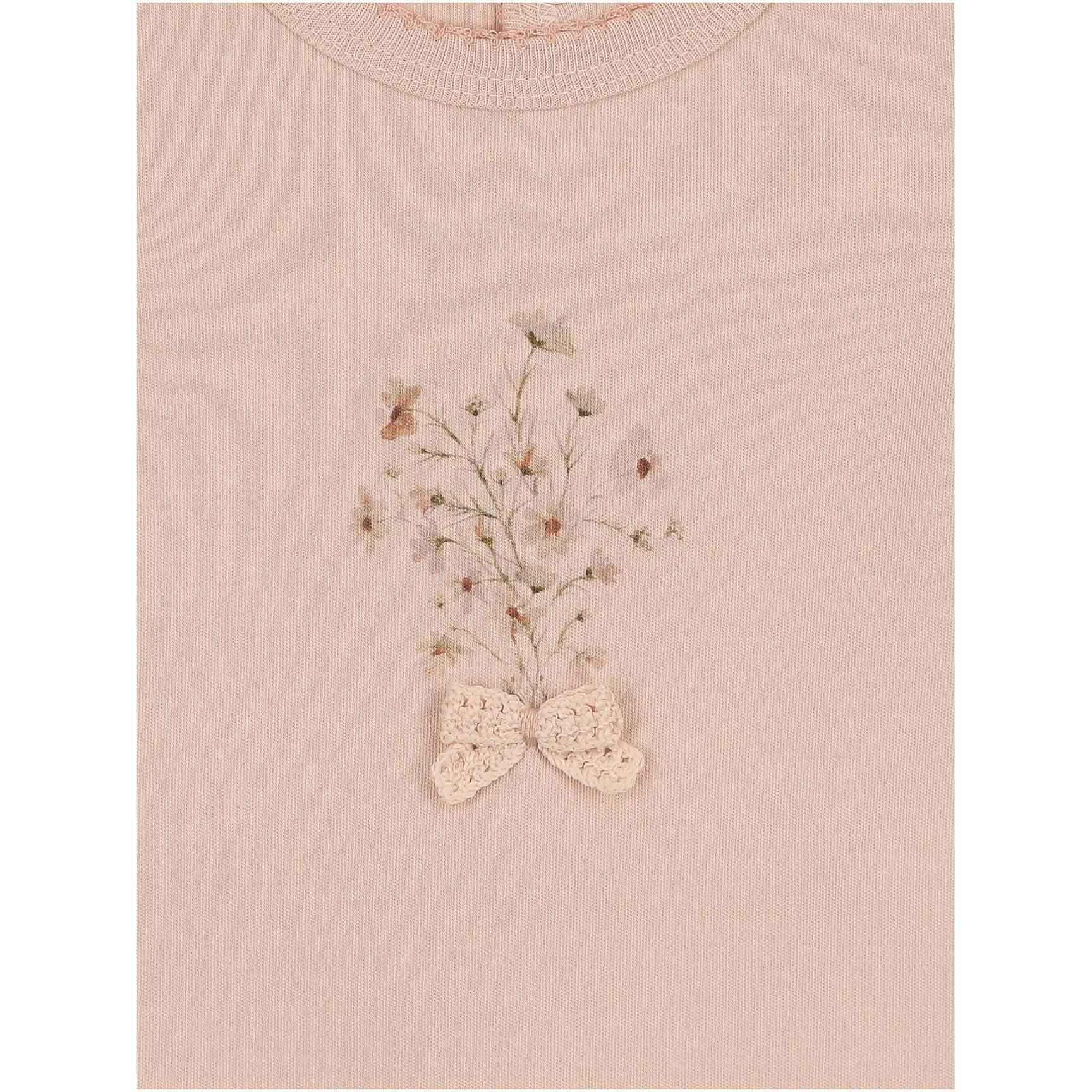 Nature's Florals Layette Set Ivory & Rose