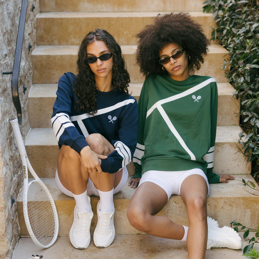 Elle Sweatshirt - Tennis Lines