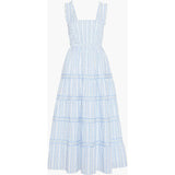 The Kimmy Nap Dress - Blue Petal Stripe