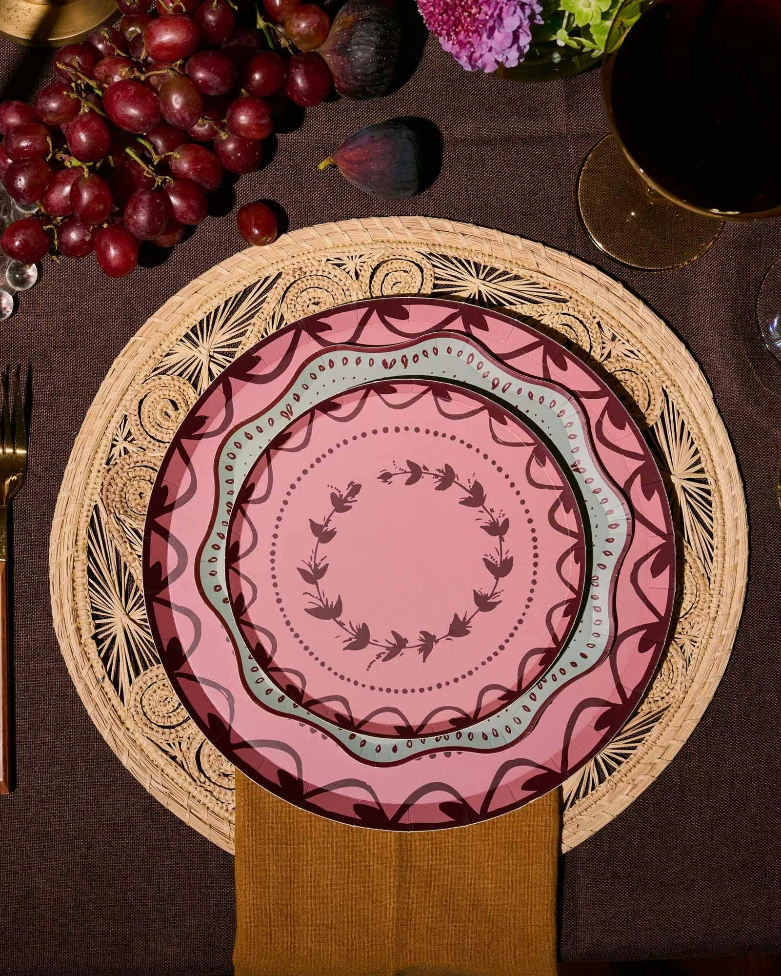 Fête Hors d'Oeuvres Plate Set - Blush